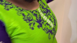 Big Tits & Big Ass Arab Maid Clean My Room When I was Masturbat Then She gets Hot & want Sex & Naked