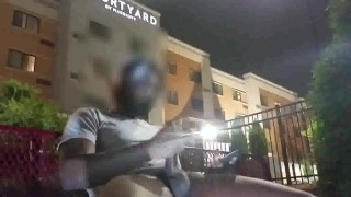 Caught Stroking This Pretty Dick In Front Of The Courtyard Hotel