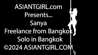 ASIANTGIRL - Sanya In Black Nighties Sensual Masturbation