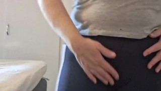 Mulf kissar I sina byxor så skönt