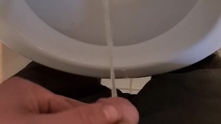 Soft dick pissing