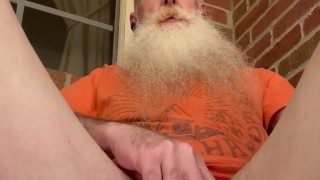 Outside Lots of Smokin Cum