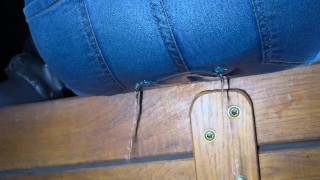 Emptying my bladder in public