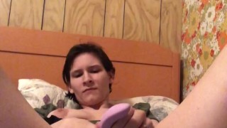 Fucking Myself With New Vibrator While Travelling Alone