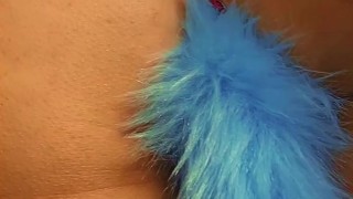 Bailo sensual con lencería sexy, plug anal y me masturbo con mi vibrador hasta correrme