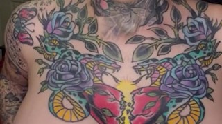 Big boobs tattooed girl seduces you to fuck her in bed. Full version on OnlyFans.