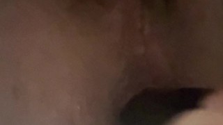 anal fucking solo during shower