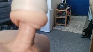 Danish guy using Fleshlight