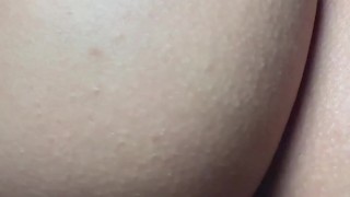 He Cums inside me and keeps Fucking me until he Cums again + Footjob