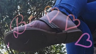 Playing with my flipflops so delicious.