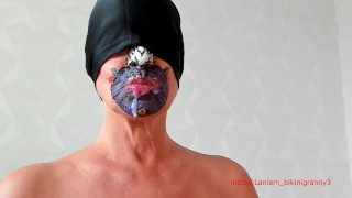 Milf deepthroat blowjob cum in mouth swallow .