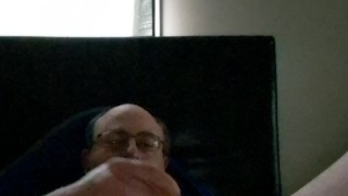 Moaning stroking my cock!!