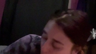 making his legs shake before sucking out his soul