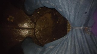 Ginger wets himself on bench