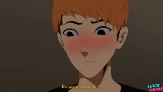 THIS 19Y TWINK IS OBSESSED WITH HIS 55Y DADDY BEAR'S BIG COCK - HENTAI BARA YAOI - HOSTEL EP2/2