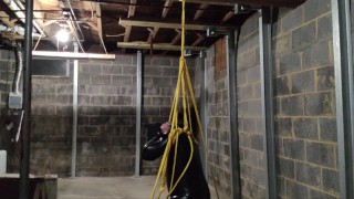 Self Bondage Suspension!