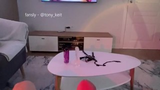 My dick is getting hard on the video I made yesterday with my friend (@Tony_Keit)