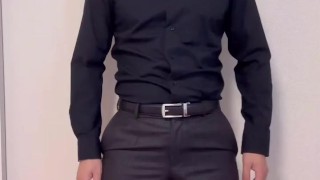 サンプル 黒スーツリーマン君