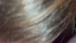 Lesbian teen sucks her first dick and swallows her first load after fuckin girlfriends brother