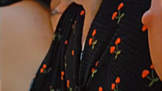 Slow cum before work with vibrating massage gun