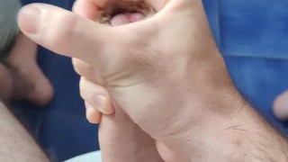 Monster cock fountain: Explosive cumshot!