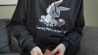 Bunny twink unleashes his monster from its chasisty cage