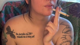 Sexy Solo Smoke Break Pt.2 (more on my OF)