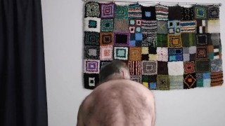 Me fingerings my ass and humping my bed.