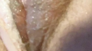 ASMR close up of pussy getting fucked by huge hard cock. Milf has multiple gushing orgasms.
