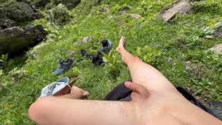 I couldn't resist jerking off during a hike.