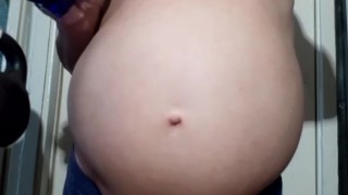 I play with my huge drum on OF💥Bubbling, burping, and also high pressure, which resists my kettlebe