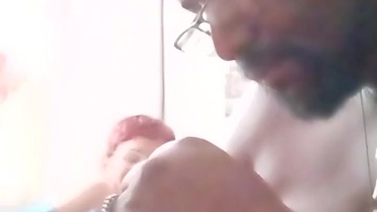 Clipping Daisy's toenails and rubbing her feet