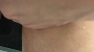 Fingering myself in a bath with foam. Virgin girl masturbate