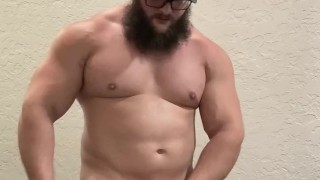 Solo cum in the gym/ morganfit of for more