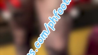 College girl lost a bet and showed her hairy pussy afer party