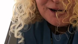 A Quick Dressing Room Blowjob