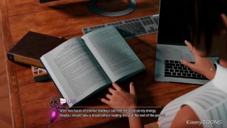 Lora Croft Adventures - Librarians Pussy she's not wearing panties