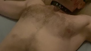 Look at this happy and obedient chained slut 😋