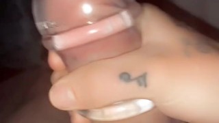 Daddy Stroking his meat with stroker