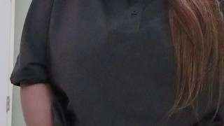 Guests right outside the door at work