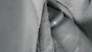 Solo play with fat cock