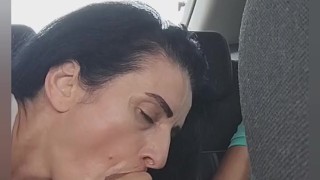 she couldn't resist anymore and sucked his dick right at the airport