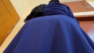 Hijab Muslim Arab Big Ass & Huge Boobs Maid Gets Hot & Undress Her Burqa & Hijab & Fucking Sex Toy