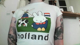 no bra wearing a tight shirt