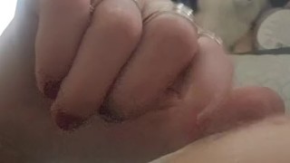 Pulling on my nipple, breast milk comes out