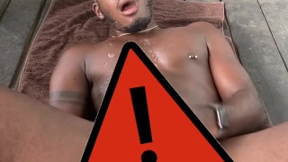 Needed to bust so I had to poke my own hole 😈