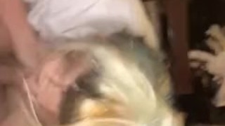 Best fucking blow job ever from slutty dumb blonde step sister rough fucked her mouth hard and fast!