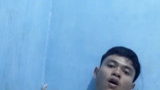 Handsome Asian Boy Jerking Off his Big Dick