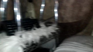 Sexy lingerie babe masturbating with sexy nails