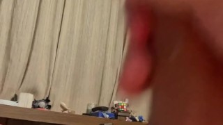 quick cum before going to bed after dripping lots of precum